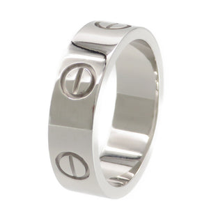 新品同様 カルティエ 750WG ラブリング #54 K18WG ホワイトゴールド アクセサリー 14号 0130【中古】CARTIER ジュエリー レディース