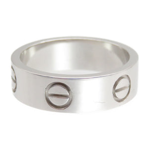 新品同様 カルティエ 750WG ラブリング #54 K18WG ホワイトゴールド アクセサリー 14号 0130【中古】CARTIER ジュエリー レディース