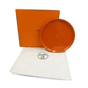 美品 エルメス ウフ セリエ 犬用 プラスチック オレンジ フリスビー フライングディスク 0132【中古】HERMES