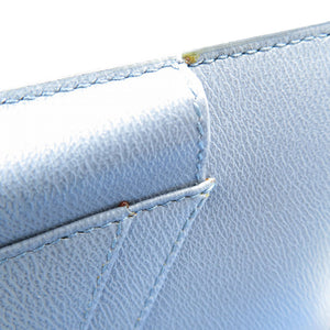 未使用 スマイソン レザー ゴールド金具 ブルー 青 システム手帳 0134【中古】SMYTHSON