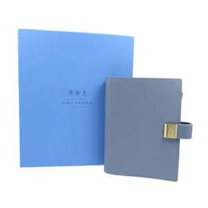 未使用 スマイソン レザー ゴールド金具 ブルー 青 システム手帳 0134【中古】SMYTHSON