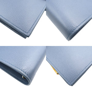 未使用 スマイソン レザー ゴールド金具 ブルー 青 システム手帳 0134【中古】SMYTHSON