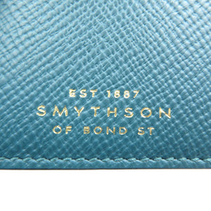 未使用 スマイソン Panama カーフ ゴールド金具 グリーン ブラック マネークリップ 札入れ 二つ折り財布 0135【中古】SMYTHSON