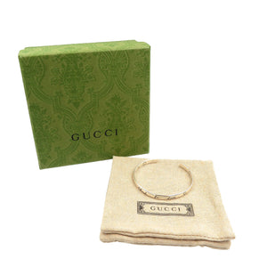 グッチ ブラインド フォー ラブ バングル シルバー925 バングル 0139【中古】GUCCI