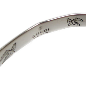 グッチ ブラインド フォー ラブ バングル シルバー925 バングル 0139【中古】GUCCI