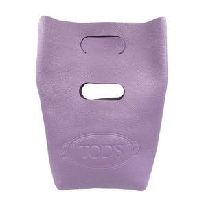新品同様 トッズ エンダースキーマ レザー パープル ハンドバッグ 紫 0143【中古】TOD'S