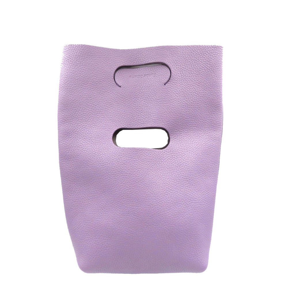 新品同様 トッズ エンダースキーマ レザー パープル ハンドバッグ 紫 0143【中古】TOD'S