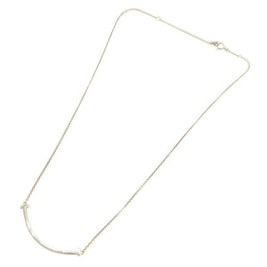 美品 ティファニー Tスマイル シルバー925 シルバー チェーン ネックレス 0154【中古】TIFFANY