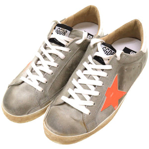 未使用 ゴールデングース スーパースター サイズ40 グレー オレンジ ズニ―カー シューズ 靴 0157 【中古】 GOLDEN GOOSE メンズ
