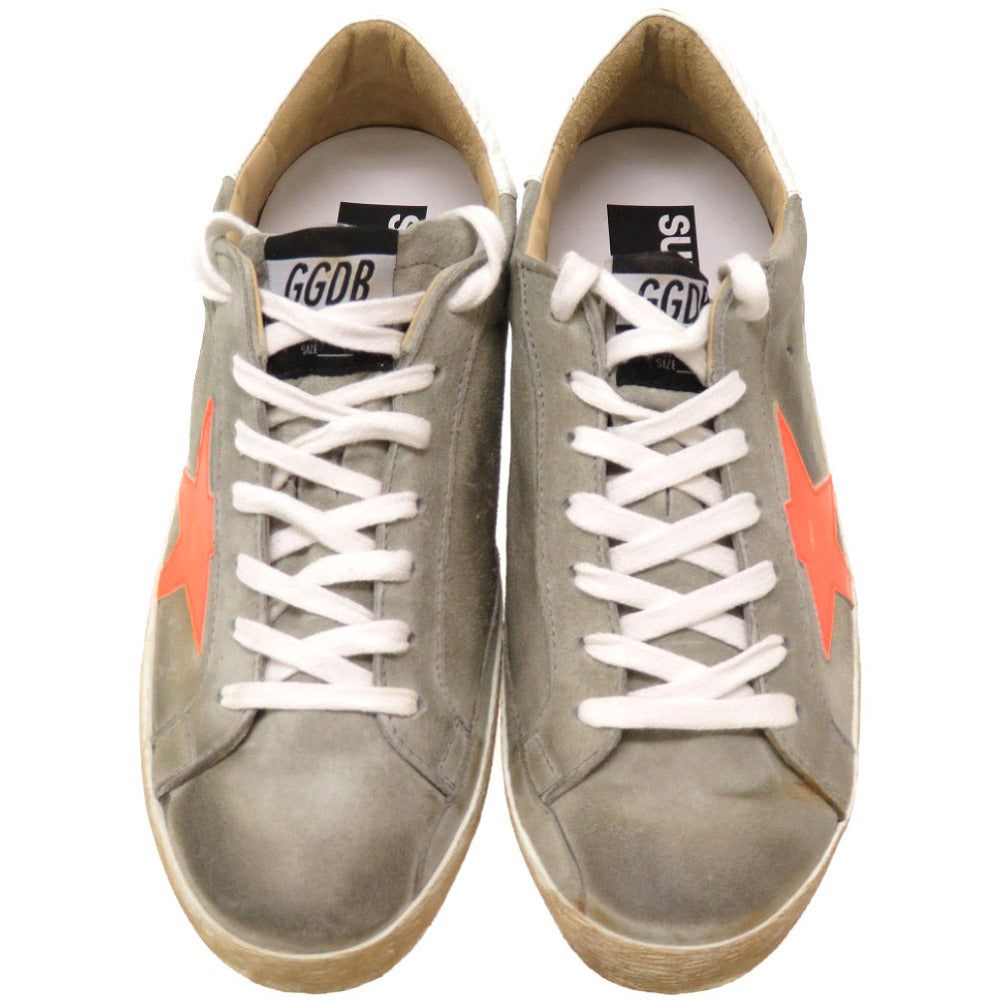 未使用 ゴールデングース スーパースター サイズ40 グレー オレンジ ズニ―カー シューズ 靴 0157 【中古】 GOLDEN GOOSE メンズ