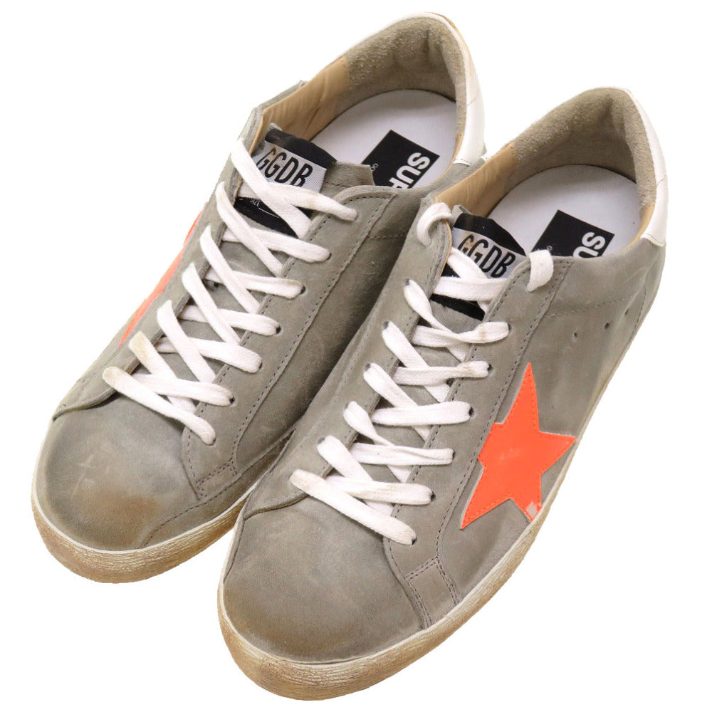未使用 ゴールデングース スーパースター サイズ40 グレー オレンジ ズニ―カー シューズ 靴 0158 【中古】 GOLDEN GOOSE メンズ