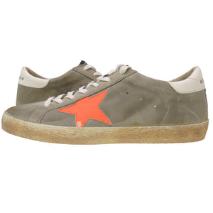 未使用 ゴールデングース スーパースター サイズ40 グレー オレンジ ズニ―カー シューズ 靴 0158 【中古】 GOLDEN GOOSE メンズ