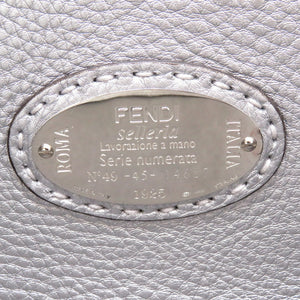 美品 フェンディ レザー シルバー 8BH257 トートバッグ バッグ 0160 【中古】 FENDI