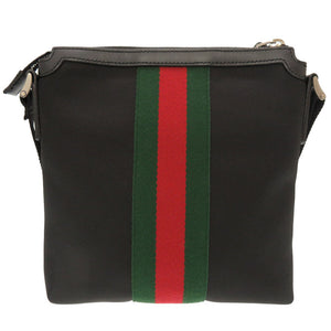 新品同様 グッチ シェリーライン キャンバス ブラック 631195 ショルダーバッグ バッグ 黒 0162 【中古】 GUCCI
