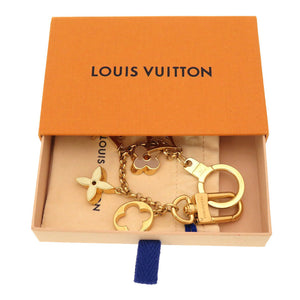 新品同様 ルイ ヴィトン モノグラム フラワー フルール ドゥ モノグラム ゴールド M65111 バッグチャーム キーホルダー LV 0163 【中古】 LOUIS VUITTON