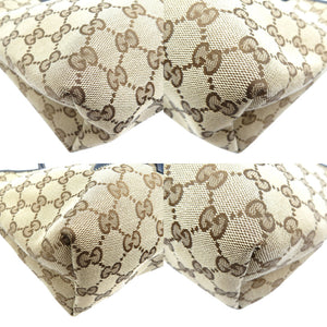 美品 グッチ チルドレンズ ZOO パパガッロ 271101 GGキャンバス シルバー金具 ベージュ ブラック ハンドバッグ 0166【中古】GUCCI