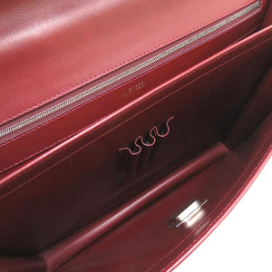 ヴァレクストラ レザー ボルドー ビジネスバッグ ブリーフケース バッグ 0171 【中古】 Valextra メンズ