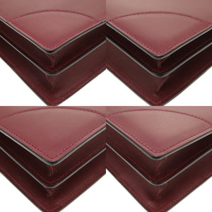 ヴァレクストラ レザー ボルドー ビジネスバッグ ブリーフケース バッグ 0171 【中古】 Valextra メンズ