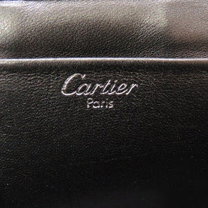 美品 カルティエ パンサー パンテール ハラコ ブラック ハンドバッグ バッグ 黒 0173 【中古】 CARTIER