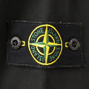 新品同様 ストーンアイランド ロゴ ブラック コットン パーカー 0174 【中古】 STONE ISLAND メンズ