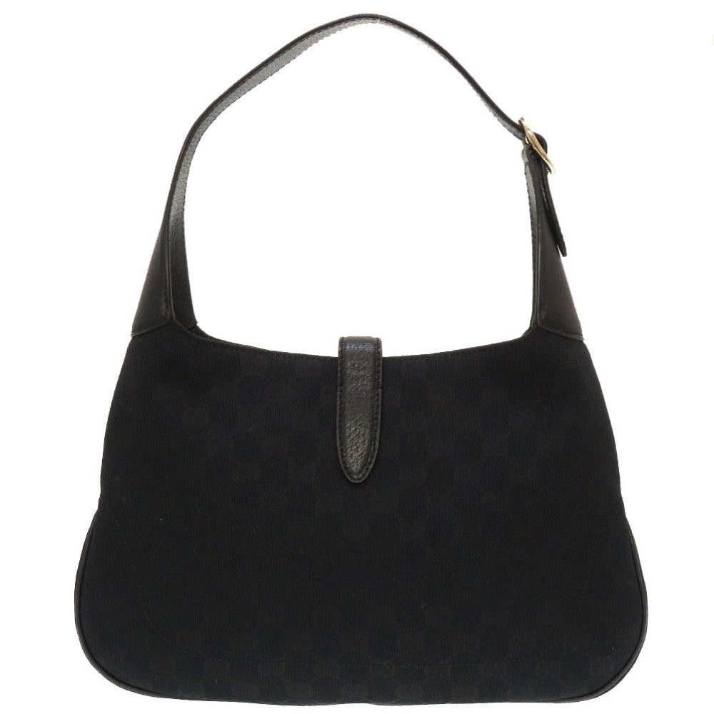 美品 グッチ ニュージャッキー GGキャンバス ブラック ゴールド金具 137335 ショルダーバッグ バッグ 黒 0176 【中古】 GUCCI