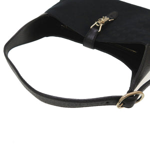 美品 グッチ ニュージャッキー GGキャンバス ブラック ゴールド金具 137335 ショルダーバッグ バッグ 黒 0176 【中古】 GUCCI