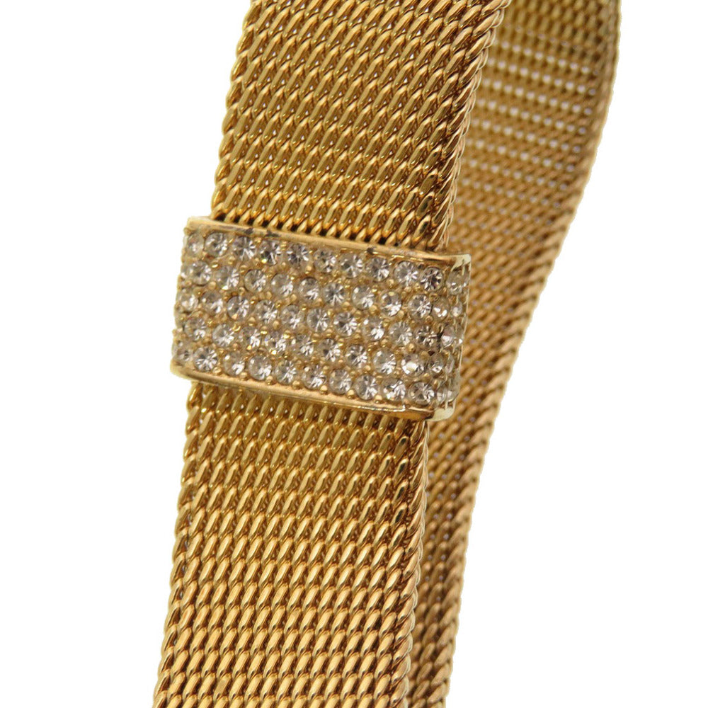 クリスチャン ディオール チョーカー ラインストーン ゴールド チョーカー アクセサリー 0181 【中古】 Christian Dior