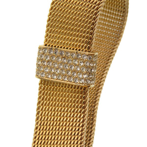 クリスチャン ディオール チョーカー ラインストーン ゴールド チョーカー アクセサリー 0181 【中古】 Christian Dior