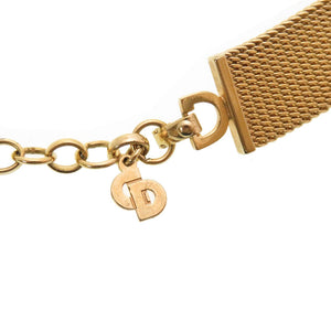 クリスチャン ディオール チョーカー ラインストーン ゴールド チョーカー アクセサリー 0181 【中古】 Christian Dior