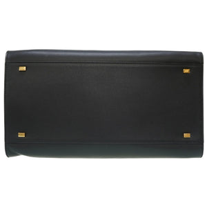 新品同様 ザ ロウ ソフトマルゴー 15 トートバッグ レザー ブラック 黒 0007【中古】THE ROW マルゴー ナチュラルグレイン サドルレザー