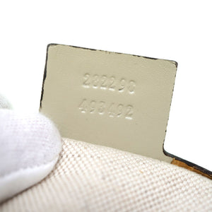 新品同様 グッチ スカーレット グッチシマ 282298 ショルダーバッグ シマグレー 0009【中古】GUCCI