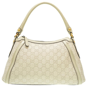 新品同様 グッチ スカーレット グッチシマ 282298 ショルダーバッグ シマグレー 0009【中古】GUCCI