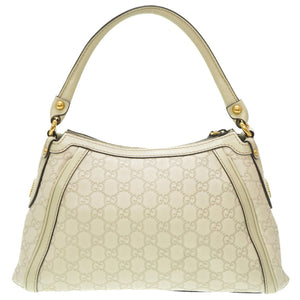 新品同様 グッチ スカーレット グッチシマ 282298 ショルダーバッグ シマグレー 0009【中古】GUCCI