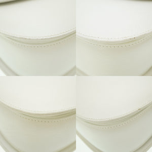 グッチ バンブー ショルダー ハンドバッグ レザー ホワイト 白 0014【中古】GUCCI ショルダーストラップ