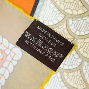 新品同様 エルメス カレ ダブルフェイス 90 EPAULETTES DE GALA 式典肩章 スカーフ シルク リバーシブル 0018【中古】HERMES