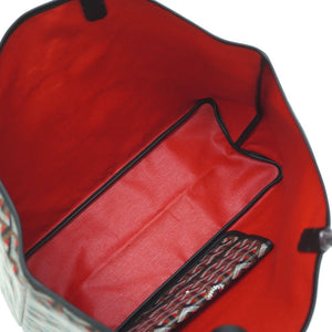 新品同様 ゴヤール サンルイ クレールヴォア PM スヌーピー トートバッグ ブラック/レッド 黒/赤 0021【中古】GOYARD