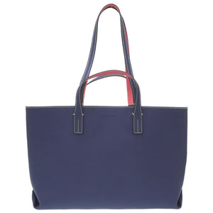 美品 ボナベンチュラ リバーシブル 2WAY トートバッグ レザー ネイビー/ピンク 0022【中古】BONAVENTURA