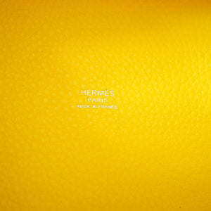 新品同様 エルメス ピコタンロック PM 18 トリヨンクレマンス ジョーヌナブル Y刻印 ハンドバッグ イエロー 0027【中古】HERMES