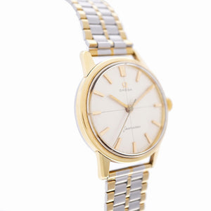 オメガ シーマスター クロスライン 14390-4SC 手巻き 腕時計 SS シルバー文字盤 0030【中古】OMEGA メンズ