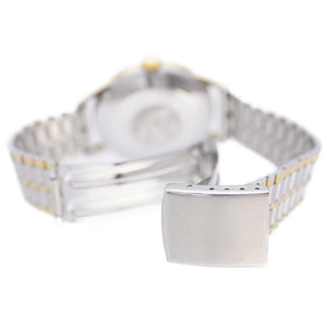 オメガ シーマスター クロスライン 14390-4SC 手巻き 腕時計 SS シルバー文字盤 0030【中古】OMEGA メンズ