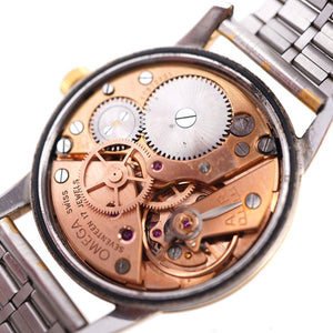 オメガ シーマスター クロスライン 14390-4SC 手巻き 腕時計 SS シルバー文字盤 0030【中古】OMEGA メンズ