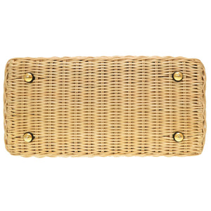 美品 ルイ ヴィトン カプシーヌBB ストロー レザー ベージュ ブラック M55011 ハンドバッグ バッグ LV 0032 【中古】 LOUIS VUITTON