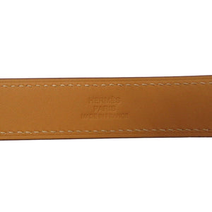 新品同様 エルメス パナッシュ Z刻印 ホースヘッド レザー シルバー金具 ブラウン ブレスレット 0042【中古】HERMES