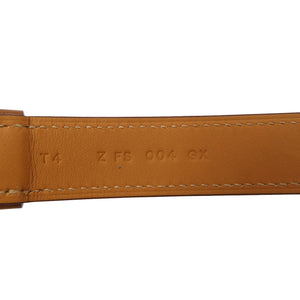 新品同様 エルメス パナッシュ Z刻印 ホースヘッド レザー シルバー金具 ブラウン ブレスレット 0042【中古】HERMES