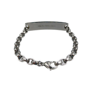 新品同様 ティファニー パロマ キャリパー ステンレス ブラックチタン シルバー ブラック ブレスレット 0046【中古】TIFFANY&Co.