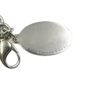 ティファニー オーバルタグ チャーム 星条旗 シルバー925 ブレスレット 00047【中古】TIFFANY&Co.