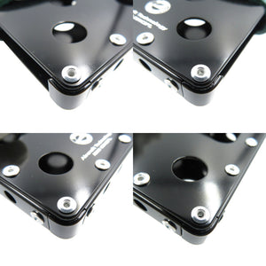 未使用 エアロコンセプト EM-10ST-TQ エミージャ・サマータイム2021 アルミニウム合金 ヌメ革 シルバー金具 ターコイズ ブラック カードケース 名刺入れ 0053【中古】AERO CONCEPT