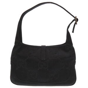 美品 グッチ ジャッキー サテン ブラック シルバー金具 001 3935 ショルダーバッグ バッグ 黒 0056 【中古】 GUCCI