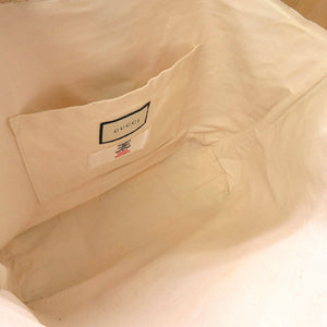 グッチ × コムデギャルソン シェリーライン ビニール クラフト ベージュ トートバッグ バッグ 茶 0060 【中古】 GUCCI