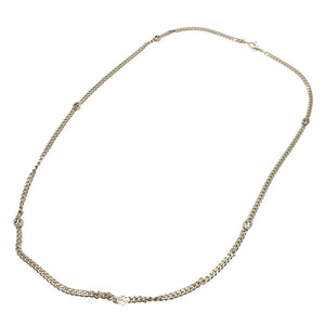 グッチ インターロッキングG シルバー925 シルバー チェーン ネックレス 0068【中古】GUCCI